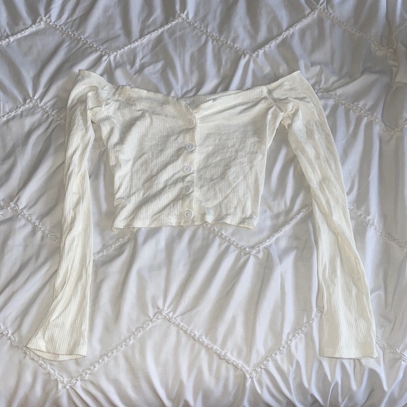 Tops - off the shoulder crop top